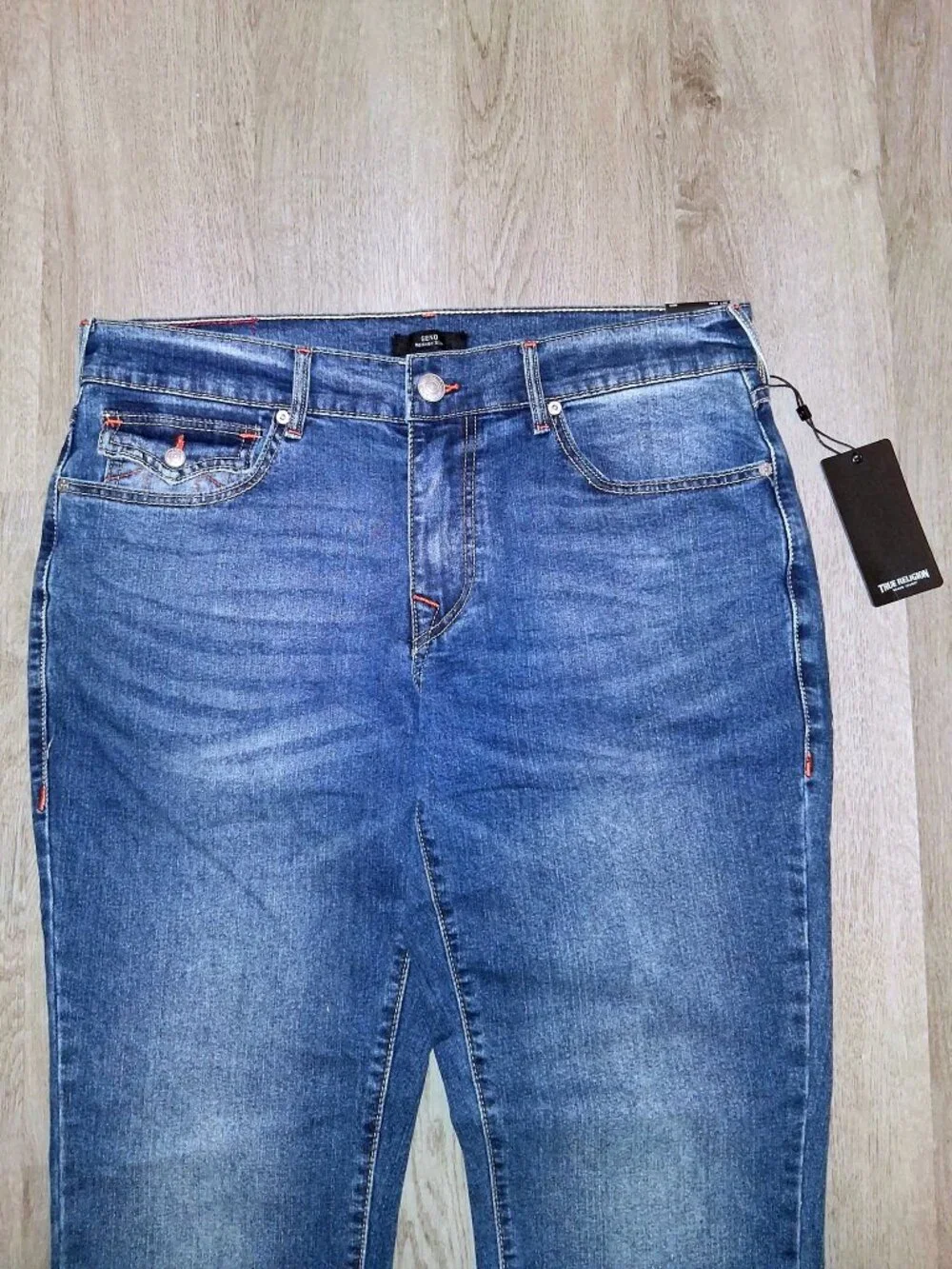 True Religion Geno Relaxed Slim Jeans Men's Size W34 x L32 Flap Back Pockets